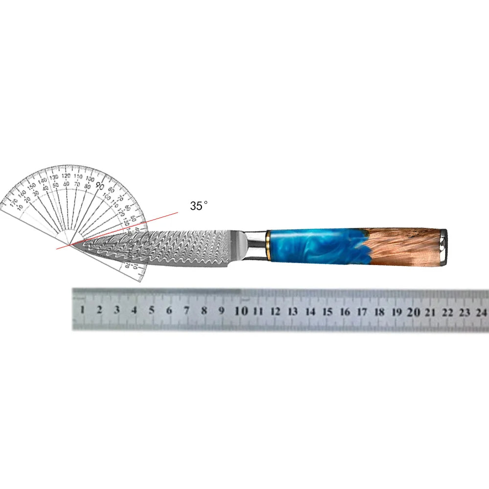 Cuțit de despicat VG10 din oțel Damasc