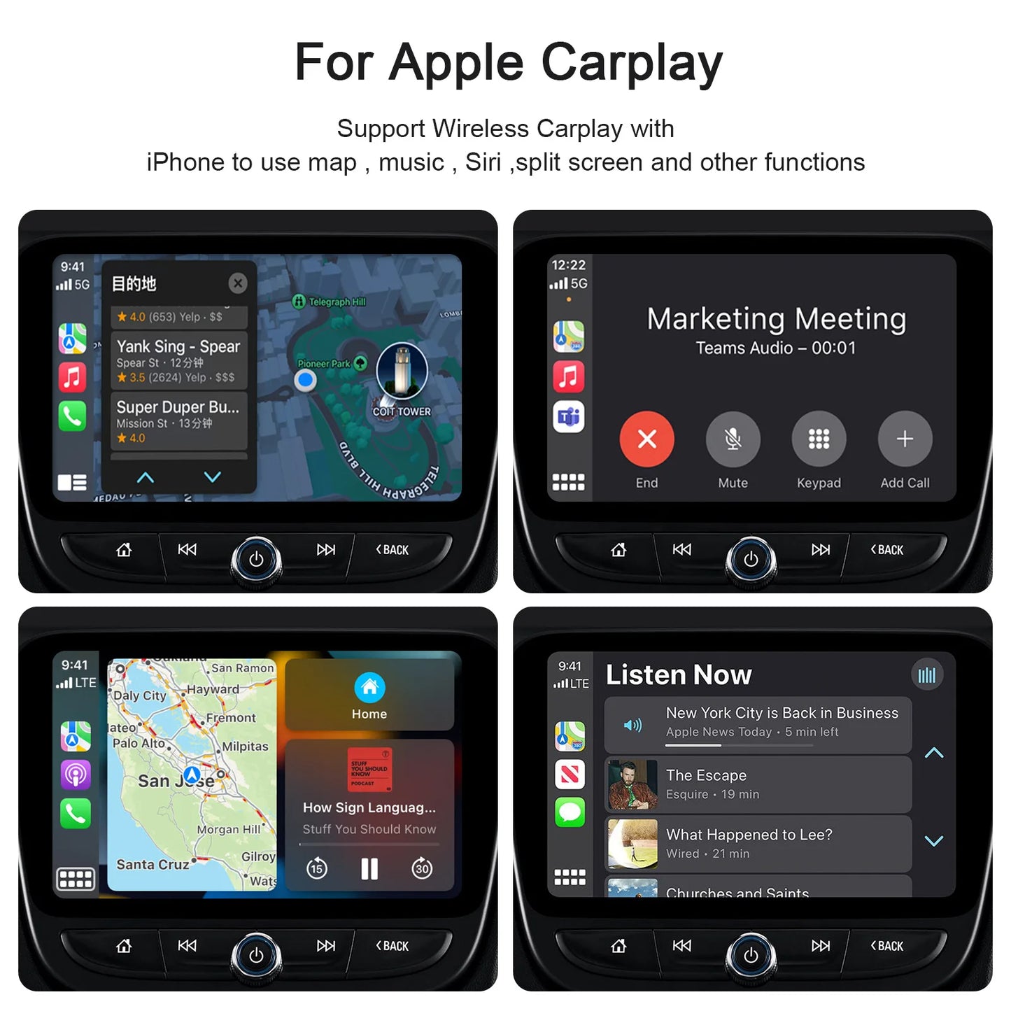 Adaptor CarPlay wireless pentru Android și Apple