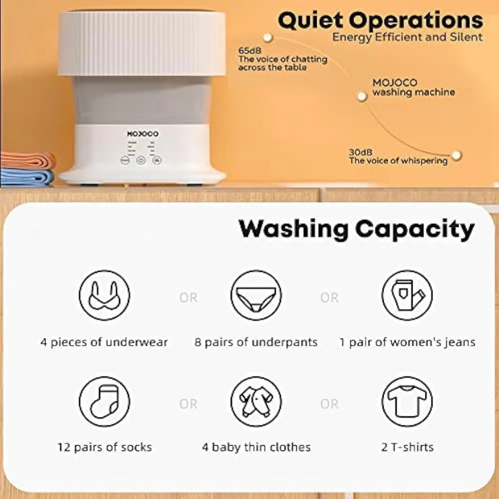 Mașină de spălat pliabilă portabilă