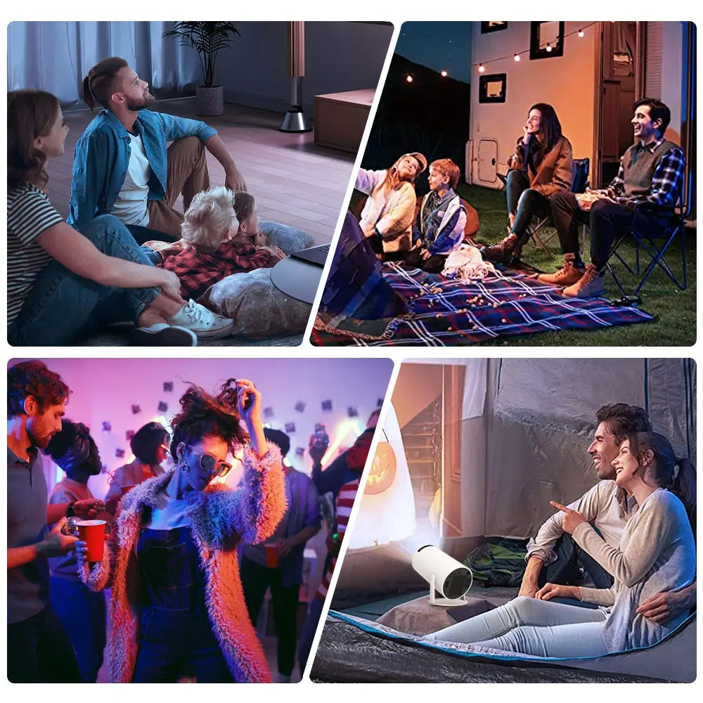 Mini proiector HY300 4K Android 11 WIFI6 BT5.0