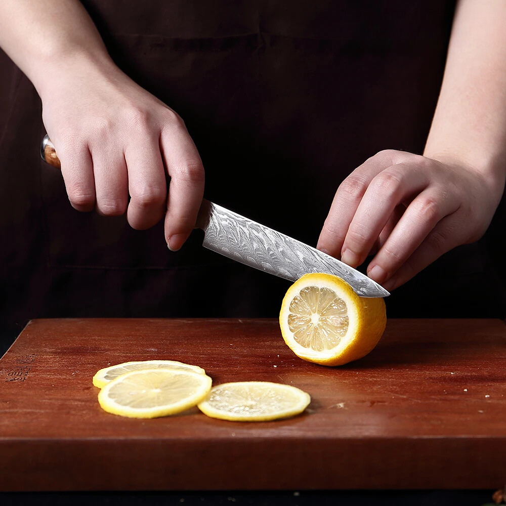 Cuțit de bucătărie mic 13 cm, oțel Damasc VG10