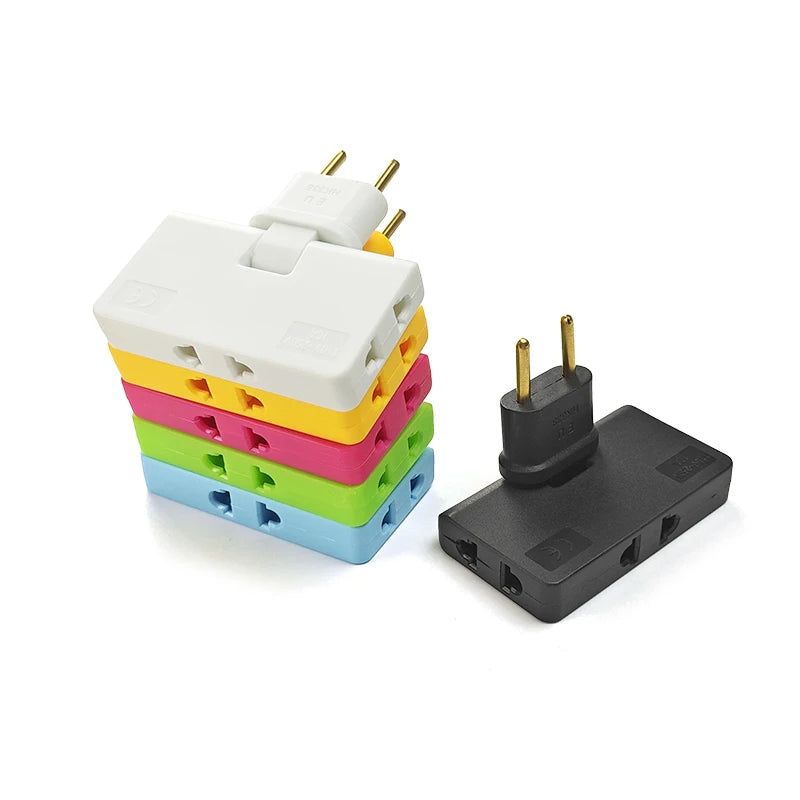 Prelungitor de priză rotativ 3 în 1